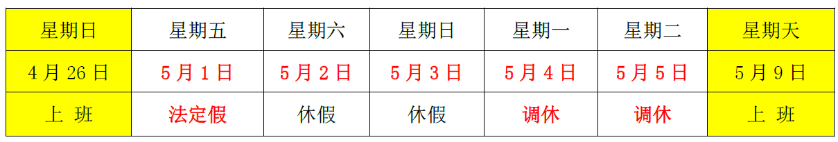 洺誠國際物流關(guān)于2020 年“五一”勞動(dòng)節(jié)放假安排的通知